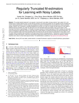 Regularly Truncated M-estimators for Learning with Noisy Labels