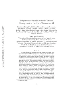 Large Process Models: A Vision for Business Process Management in the Age of Generative AI