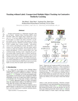 Tracking without Label: Unsupervised Multiple Object Tracking via
  Contrastive Similarity Learning