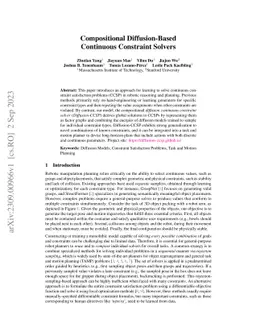 Compositional Diffusion-Based Continuous Constraint Solvers