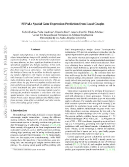 SEPAL: Spatial Gene Expression Prediction from Local Graphs