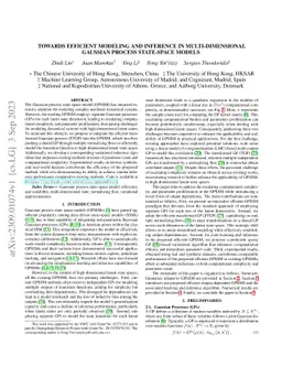 Towards Efficient Modeling and Inference in Multi-Dimensional Gaussian
  Process State-Space Models