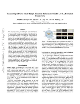 Enhancing Infrared Small Target Detection Robustness with Bi-Level
  Adversarial Framework