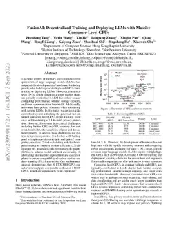 FusionAI: Decentralized Training and Deploying LLMs with Massive
  Consumer-Level GPUs