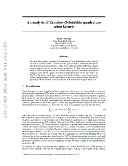 An analysis of Ermakov-Zolotukhin quadrature using kernels