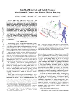 BodySLAM++: Fast and Tightly-Coupled Visual-Inertial Camera and Human
  Motion Tracking