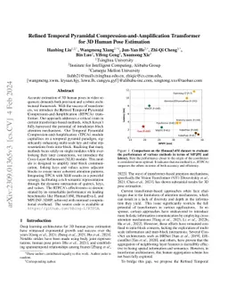 Refined Temporal Pyramidal Compression-and-Amplification Transformer for
  3D Human Pose Estimation