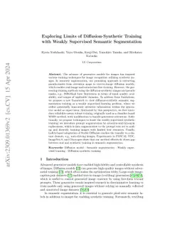 Exploring Limits of Diffusion-Synthetic Training with Weakly Supervised
  Semantic Segmentation
