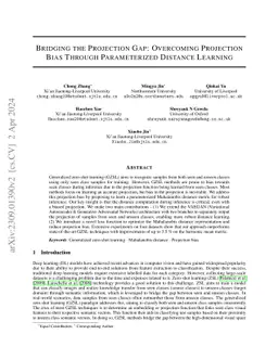 Bridging the Projection Gap: Overcoming Projection Bias Through
  Parameterized Distance Learning