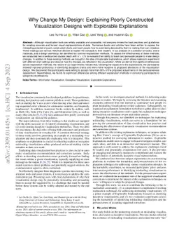 Why Change My Design: Explaining Poorly Constructed Visualization
  Designs with Explorable Explanations