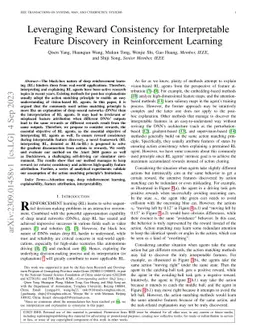 Leveraging Reward Consistency for Interpretable Feature Discovery in
  Reinforcement Learning