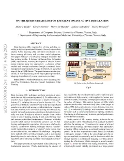 On the Query Strategies for Efficient Online Active Distillation