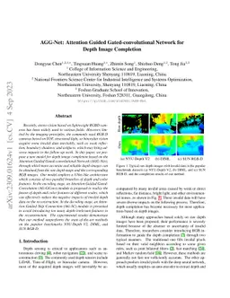 AGG-Net: Attention Guided Gated-convolutional Network for Depth Image
  Completion