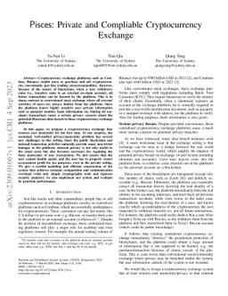 Pisces: Private and Compliable Cryptocurrency Exchange