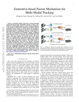 Generative-based Fusion Mechanism for Multi-Modal Tracking
