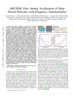ADC/DAC-Free Analog Acceleration of Deep Neural Networks with Frequency
  Transformation