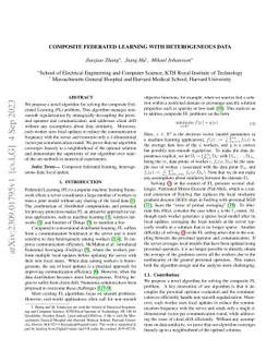 Composite federated learning with heterogeneous data