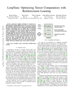 LoopTune: Optimizing Tensor Computations with Reinforcement Learning