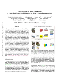 Towards Universal Image Embeddings: A Large-Scale Dataset and Challenge
  for Generic Image Representations