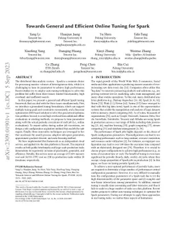 Towards General and Efficient Online Tuning for Spark