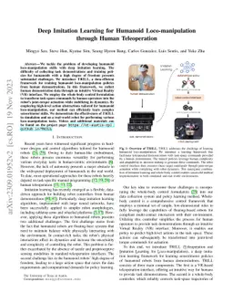 Deep Imitation Learning for Humanoid Loco-manipulation through Human
  Teleoperation