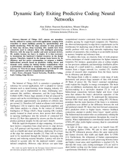 Early Exiting Predictive Coding Neural Networks for Edge AI