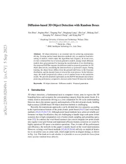 Diffusion-based 3D Object Detection with Random Boxes