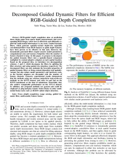 Decomposed Guided Dynamic Filters for Efficient RGB-Guided Depth
  Completion