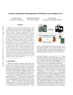 Iterative Superquadric Recomposition of 3D Objects from Multiple Views