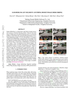 SAM-Deblur: Let Segment Anything Boost Image Deblurring