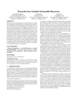 Towards User Guided Actionable Recourse