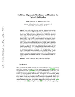 Multiclass Alignment of Confidence and Certainty for Network Calibration