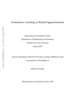 Contrastive Learning as Kernel Approximation