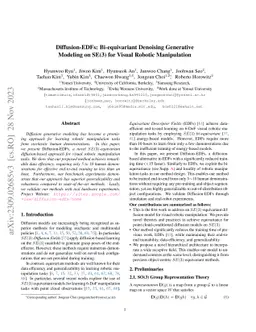 Diffusion-EDFs: Bi-equivariant Denoising Generative Modeling on SE(3)
  for Visual Robotic Manipulation