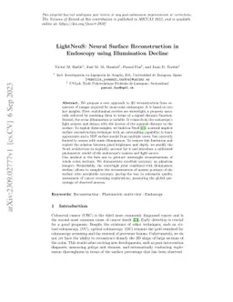 LightNeuS: Neural Surface Reconstruction in Endoscopy using Illumination Decline