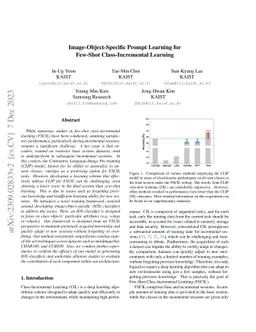 Image-Object-Specific Prompt Learning for Few-Shot Class-Incremental
  Learning