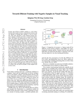Towards Efficient Training with Negative Samples in Visual Tracking