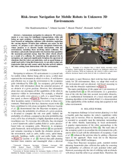Risk-Aware Navigation for Mobile Robots in Unknown 3D Environments