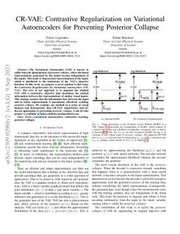 CR-VAE: Contrastive Regularization on Variational Autoencoders for
  Preventing Posterior Collapse