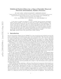 Multilevel Particle Filters for a Class of Partially Observed Piecewise
  Deterministic Markov Processes