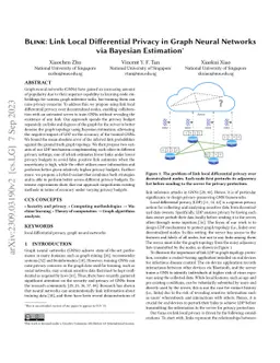 Blink: Link Local Differential Privacy in Graph Neural Networks via
  Bayesian Estimation
