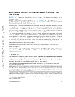 Spatio-Temporal Contrastive Self-Supervised Learning for POI-level Crowd
  Flow Inference