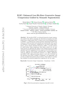 EGIC: Enhanced Low-Bit-Rate Generative Image Compression Guided by
  Semantic Segmentation