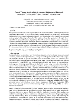 Graph Theory Applications in Advanced Geospatial Research