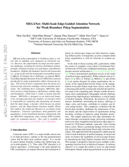 MEGANet: Multi-Scale Edge-Guided Attention Network for Weak Boundary
  Polyp Segmentation
