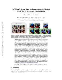 REBOOT: Reuse Data for Bootstrapping Efficient Real-World Dexterous
  Manipulation