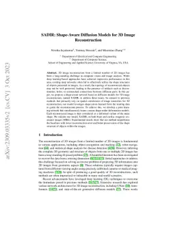 SADIR: Shape-Aware Diffusion Models for 3D Image Reconstruction