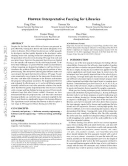 HOPPER: Interpretative Fuzzing for Libraries