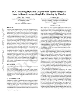 DGC: Training Dynamic Graphs with Spatio-Temporal Non-Uniformity using
  Graph Partitioning by Chunks