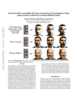 Text2Control3D: Controllable 3D Avatar Generation in Neural Radiance
  Fields using Geometry-Guided Text-to-Image Diffusion Model